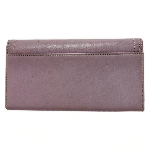 Auth COACH - Light Purple Leather Long Wallet - Picture 2 of 5